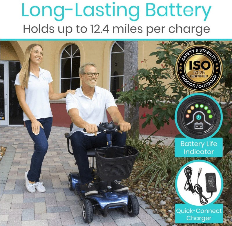 Vive Health 4-Wheel Electric Mobility Scooter