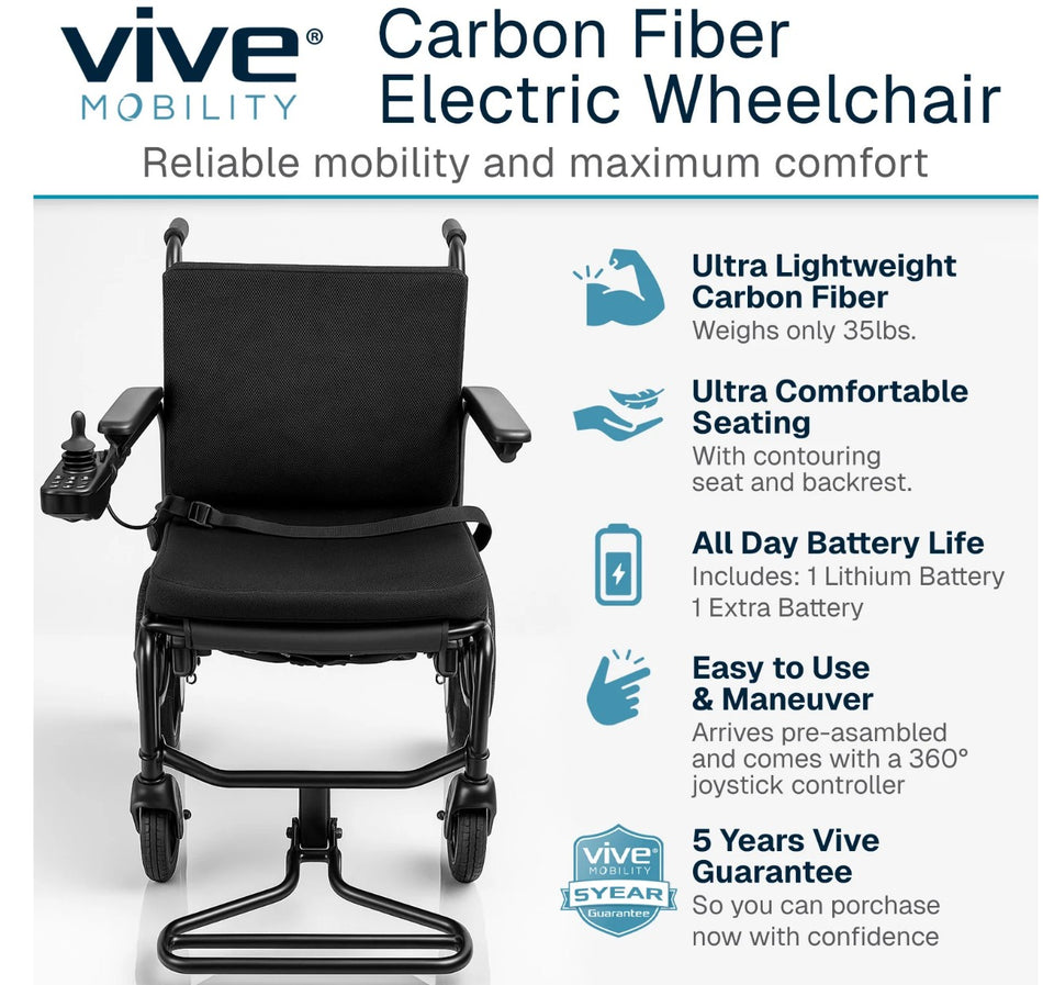 Vive Carbon Crossover Power Wheelchair