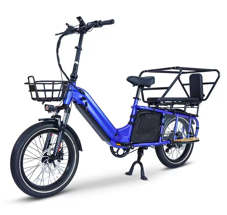 1400W Peak 48V Family Cargo e-Bike