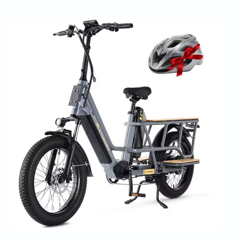 Electric Cargo Bike For Adults CYCROWN 20x3" 1000W Motor