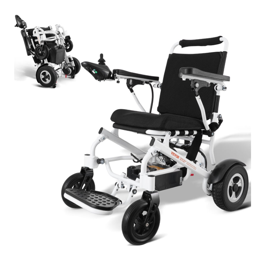 Electric Foldable Wheelchair with Portable 17.7” Seat All-Terrain
