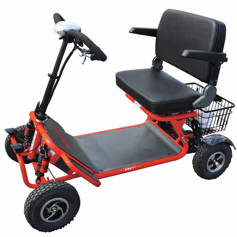 RMB e-Quad 4-Wheel Large Foldable Mobility Scooter with Extra Wide Seat