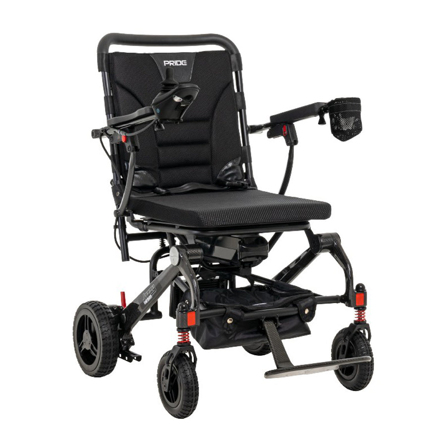 Pride Jazzy Carbon Travel Folding Power Wheelchair