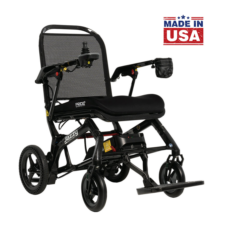 Pride Jazzy Ultra Light Foldable Power Wheelchair