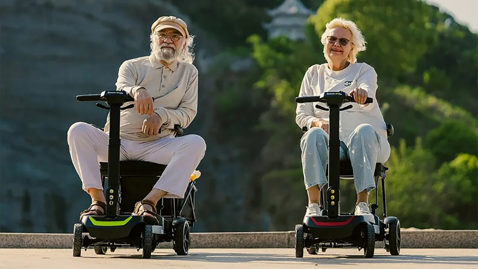 Load video: ScootNGo Lite Potable Folding Scooter