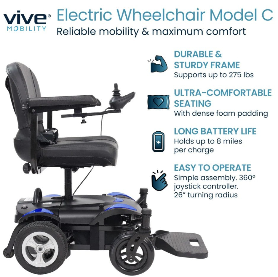 Vive Health Model C Electric Wheelchair