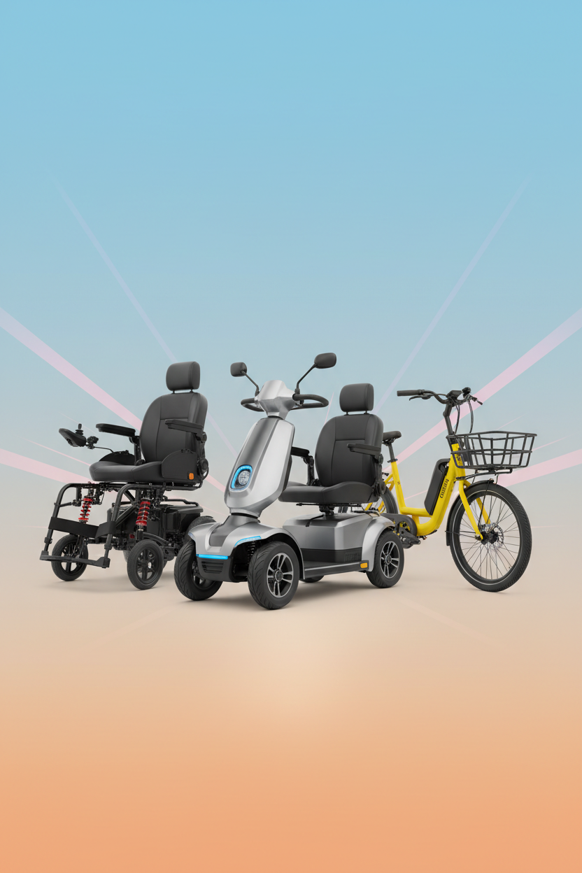 Can you please create a mobile version banner with no text for on sale page from my shop "Ever Ride USA", we sell Mobility Scooters, electric wheelchairs, electric cargo bikes​.